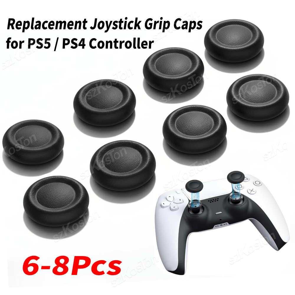 Esports Gaming Controller - PS5/PS4 컨트롤러용 교체 조이스틱 캡 6-8개,