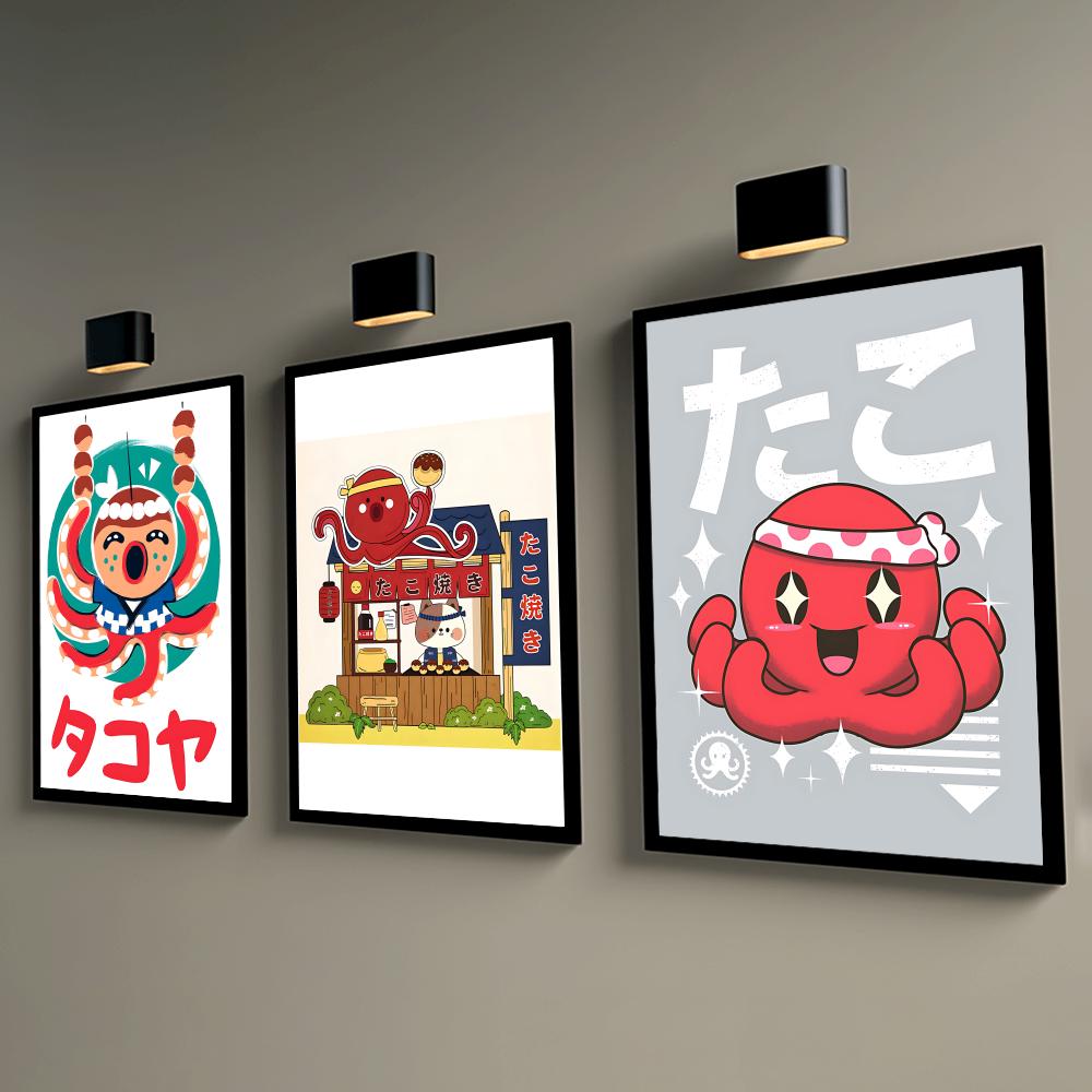 귀여운 타코야키 포스터 벽 포스터 게임룸 및 e스포츠  - Esports Gaming Room 리뷰 및 가격
