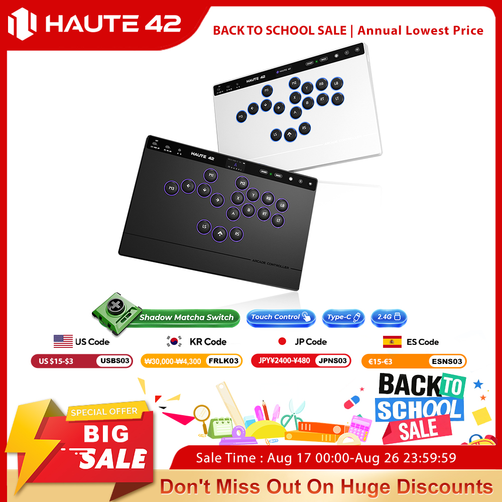 Haute42 W-P1 트라이 모드 2.4G 무선 터치 - Esports Gaming Controller 리뷰 및 가격