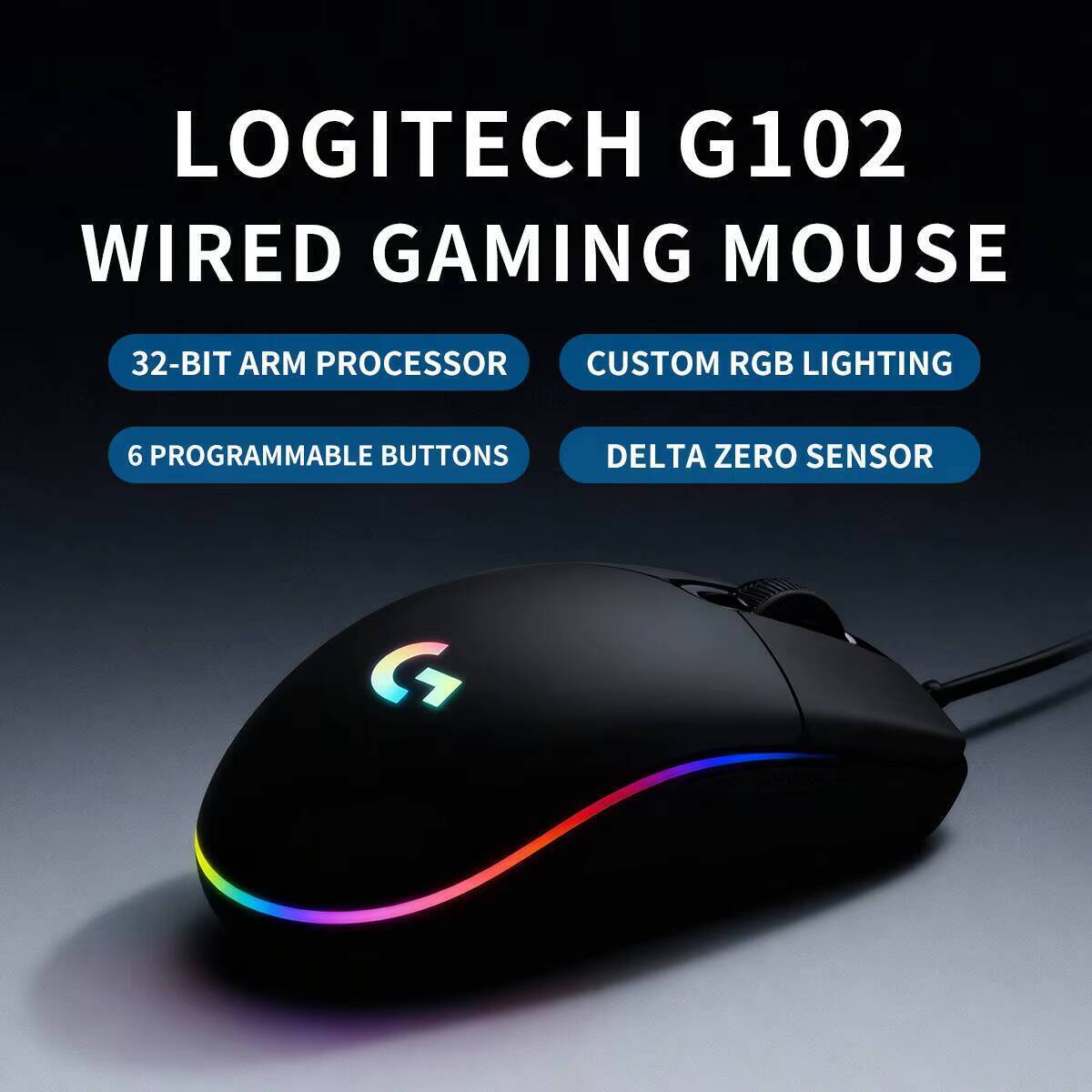 로지텍 G102 프로디지 게이밍 마우스, 일반 마우스보 - Esports Gaming Competition 리뷰 및 가격