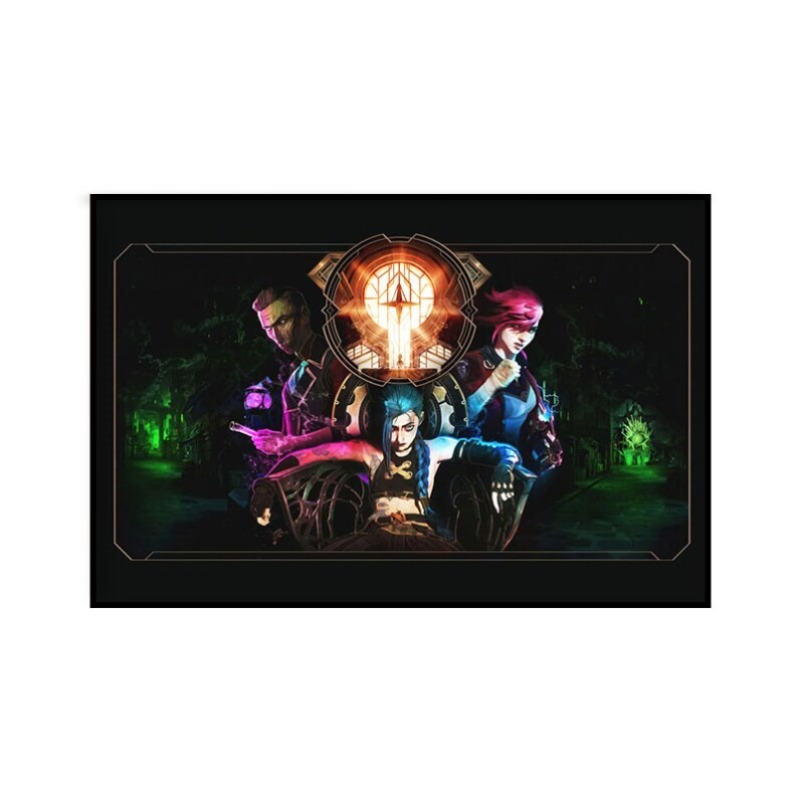 Arcane Jinx 클로즈업 포스터 프레임 없는 캔버 - Esports Gaming Room 리뷰 및 가격